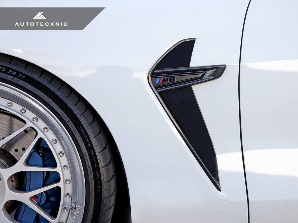 Kies-Motorsports AutoTecknic USA AutoTecknic Dry Carbon Fiber Fender Trim - F9X M8
