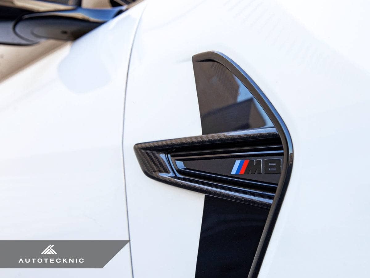 Kies-Motorsports AutoTecknic USA AutoTecknic Dry Carbon Fiber Fender Trim - F9X M8