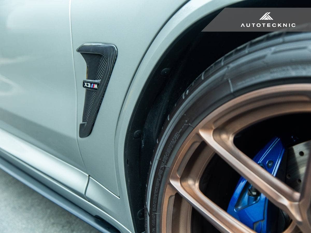 Kies-Motorsports AutoTecknic USA AutoTecknic Dry Carbon Fiber Fender Trim Set - F97 X3M | F98 X4M | G01 X3 | G02 X4