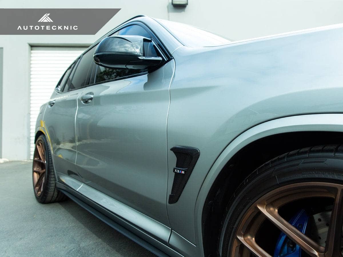 Kies-Motorsports AutoTecknic USA AutoTecknic Dry Carbon Fiber Fender Trim Set - F97 X3M | F98 X4M | G01 X3 | G02 X4