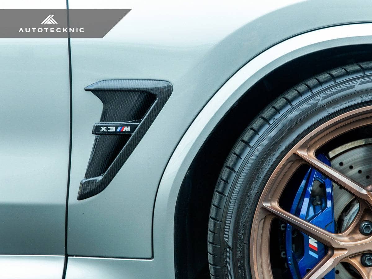 Kies-Motorsports AutoTecknic USA AutoTecknic Dry Carbon Fiber Fender Trim Set - F97 X3M | F98 X4M | G01 X3 | G02 X4