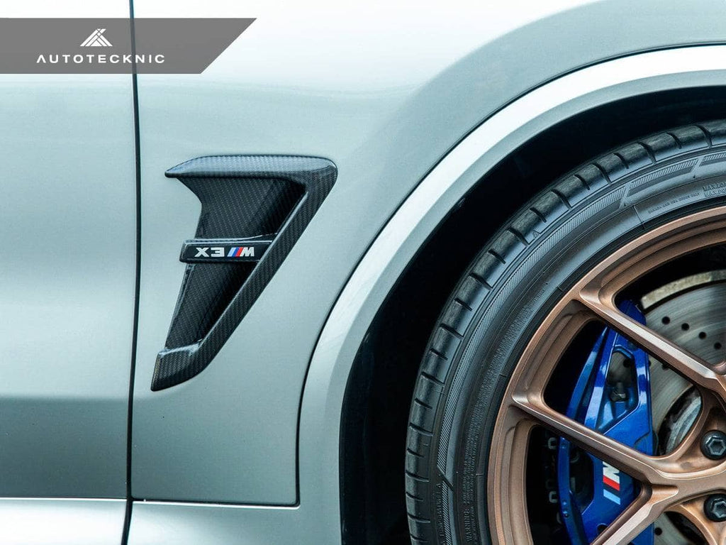 Kies-Motorsports AutoTecknic USA AutoTecknic Dry Carbon Fiber Fender Trim Set - F97 X3M | F98 X4M | G01 X3 | G02 X4