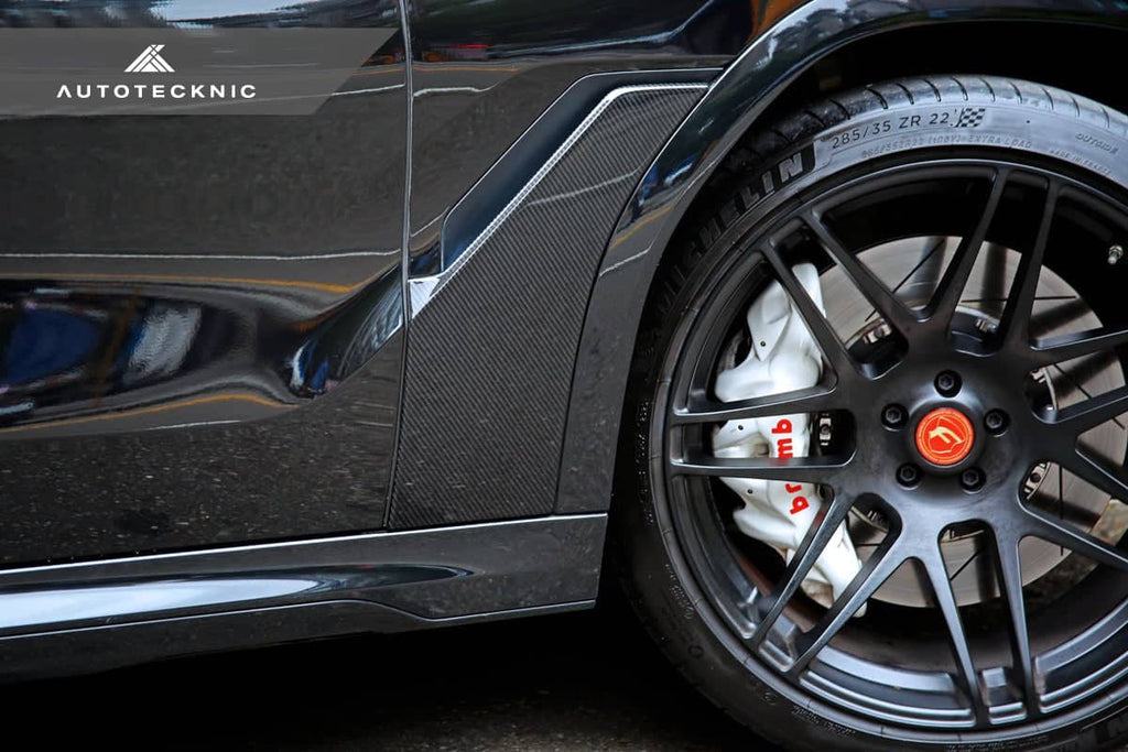 Kies-Motorsports AutoTecknic USA AutoTecknic Dry Carbon Fiber Fender Trim Set - G06 X6 G06 X6