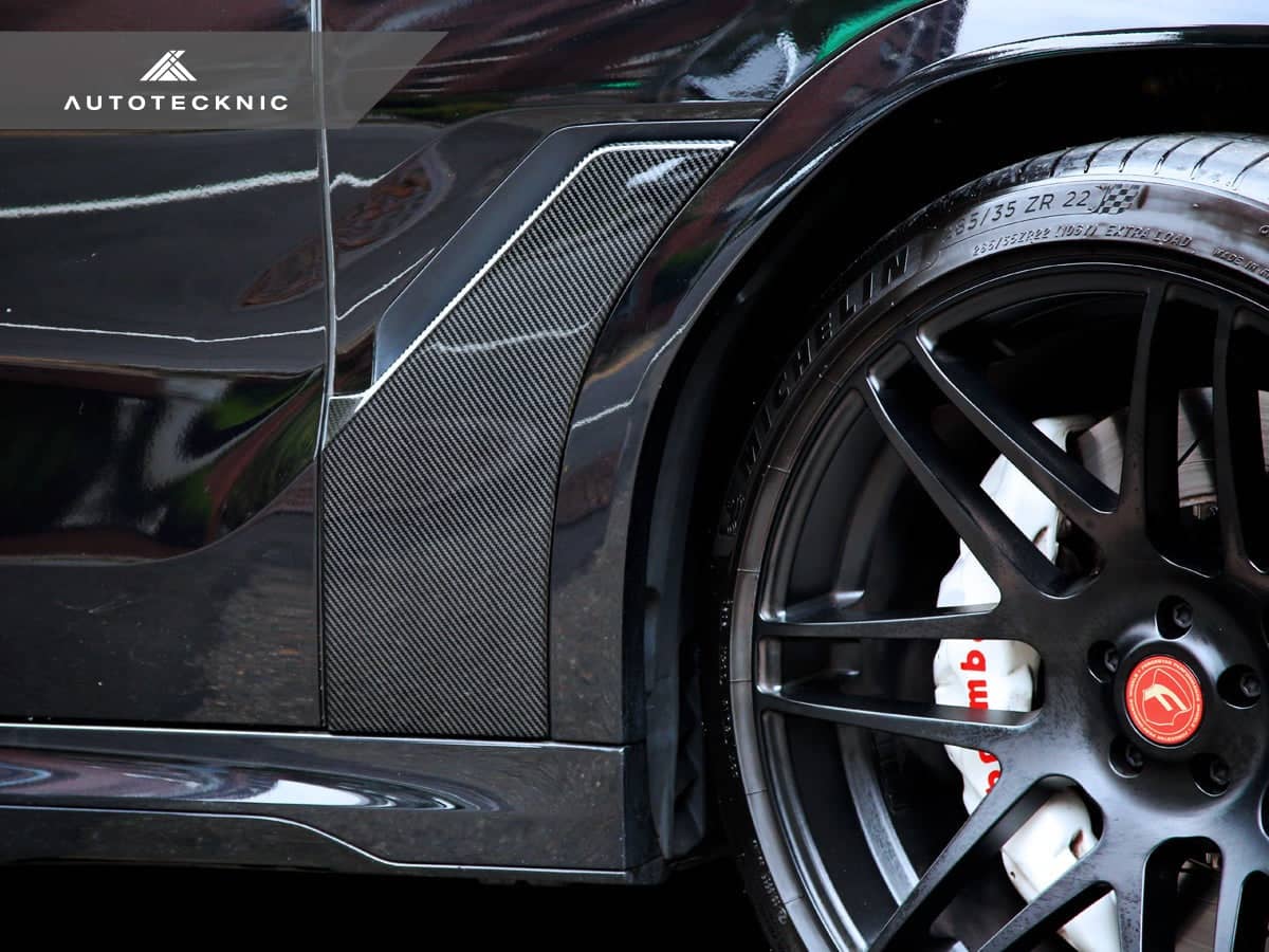 Kies-Motorsports AutoTecknic USA AutoTecknic Dry Carbon Fiber Fender Trim Set - G06 X6 G06 X6