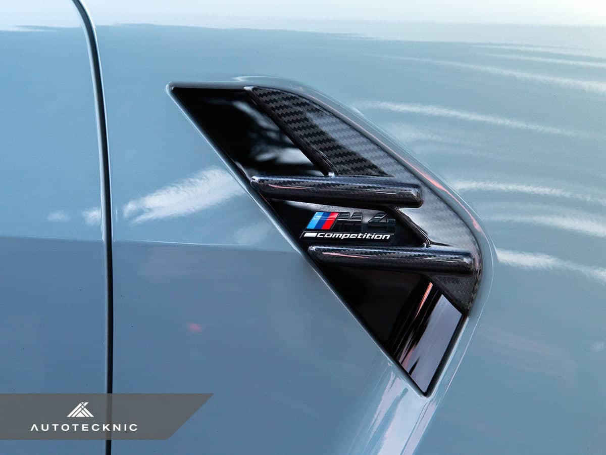 Kies-Motorsports AutoTecknic USA AutoTecknic Dry Carbon Fiber Fender Trim Set - G80 M3 | G82/ G83 M4