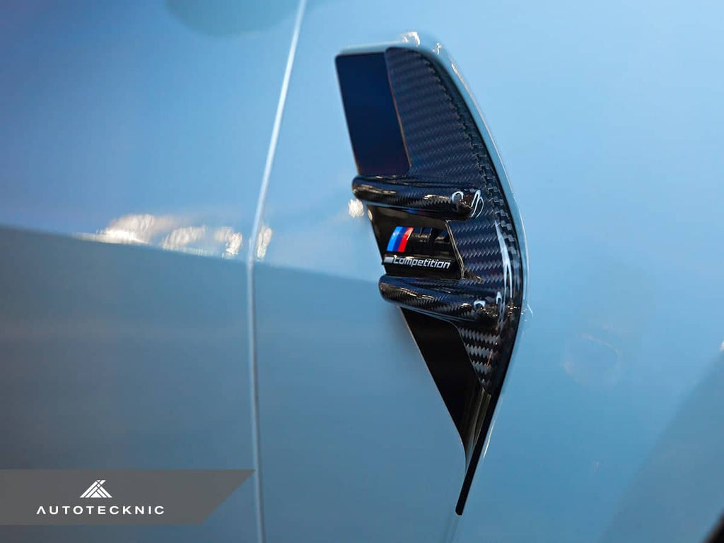 Kies-Motorsports AutoTecknic USA AutoTecknic Dry Carbon Fiber Fender Trim Set - G80 M3 | G82/ G83 M4