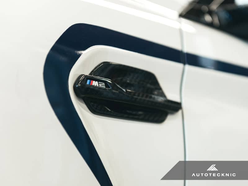 Kies-Motorsports AutoTecknic USA AutoTecknic Dry Carbon Fiber Fender Trims - F87 M2