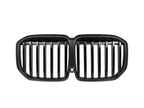 Kies-Motorsports AutoTecknic USA AutoTecknic Dry Carbon Fiber Front Grille - BMW G07 X7 LCI G07 X7 LCI 2023-Up / Gloss Carbon Surrounds + Gloss Black Center Slats