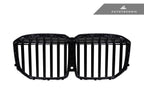 Kies-Motorsports AutoTecknic USA AutoTecknic Dry Carbon Fiber Front Grille - G07 X7 LCI G07 X7 LCI 2023-Up / Gloss Carbon Surrounds + Gloss Black Center Slats