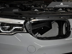 Kies-Motorsports AutoTecknic USA AutoTecknic Dry Carbon Fiber Intake Air Scoop Set - F90 M5