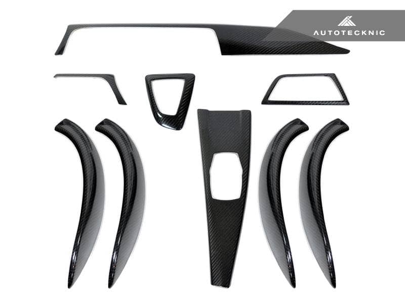 Kies-Motorsports AutoTecknic USA AutoTecknic Dry Carbon Fiber Interior Trim - F32 4-Series Coupe F36 4-Series GC Sedan / Left Hand Drive (LHD) / Twill Weave (2X2)