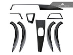 Kies-Motorsports AutoTecknic USA AutoTecknic Dry Carbon Fiber Interior Trim - F32 4-Series Coupe F36 4-Series GC Sedan / Left Hand Drive (LHD) / Twill Weave (2X2)