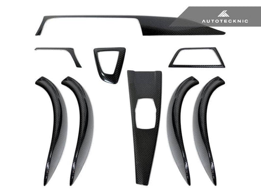 Kies-Motorsports AutoTecknic USA AutoTecknic Dry Carbon Fiber Interior Trim - F32 4-Series Coupe F36 4-Series GC Sedan / Left Hand Drive (LHD) / Twill Weave (2X2)