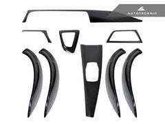 Kies-Motorsports AutoTecknic USA AutoTecknic Dry Carbon Fiber Interior Trim - F32 4-Series Coupe F36 4-Series GC Sedan / Left Hand Drive (LHD) / Twill Weave (2X2)