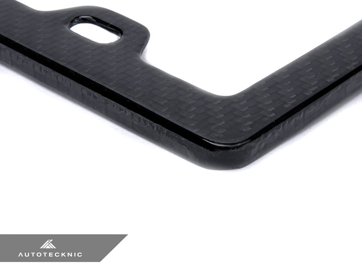 Kies-Motorsports AutoTecknic USA AutoTecknic Dry Carbon Fiber License Plate Frame
