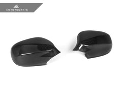 Kies-Motorsports AutoTecknic USA AutoTecknic Dry Carbon Fiber Mirror Cap Set - E82 1-Series LCI