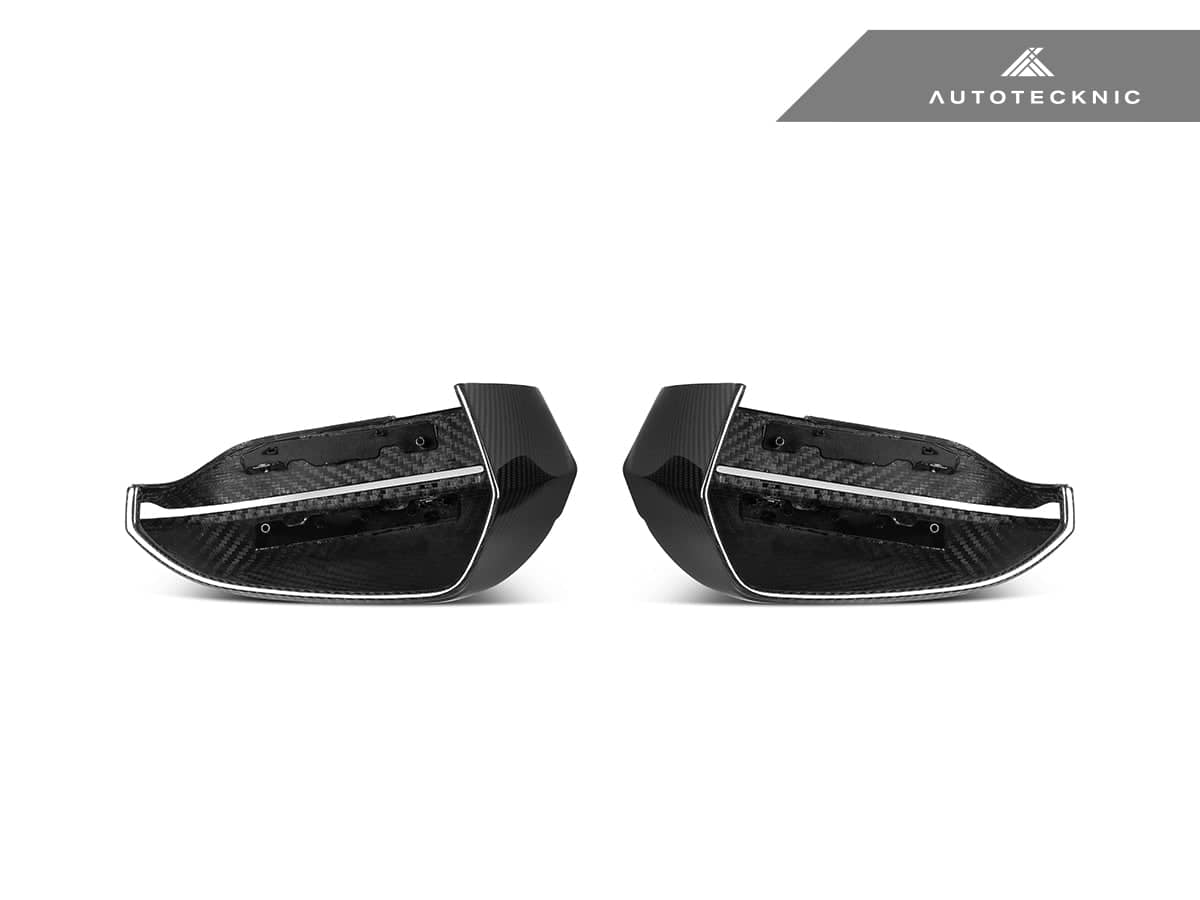 Kies-Motorsports AutoTecknic USA AutoTecknic Dry Carbon Fiber Mirror Cap Set - G60 5-Series | G70 7-Series