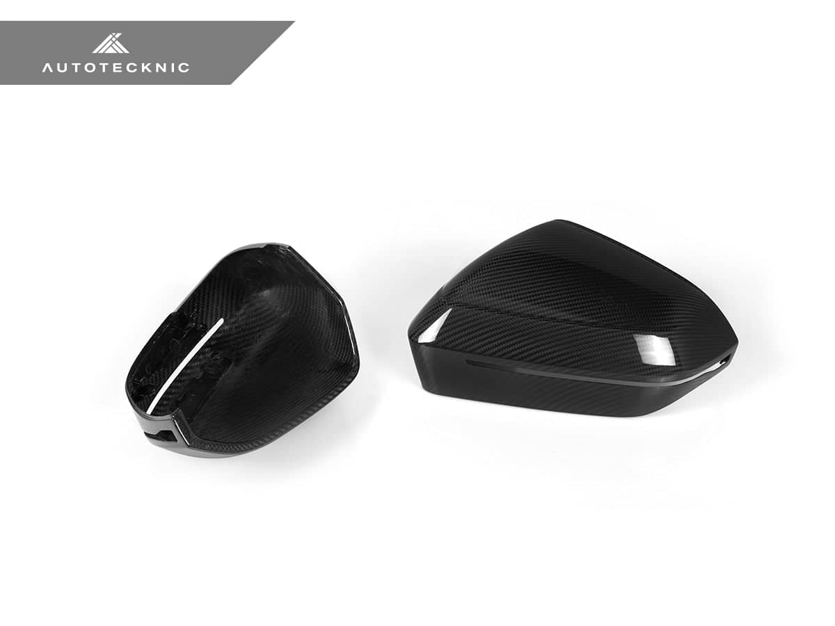 Kies-Motorsports AutoTecknic USA AutoTecknic Dry Carbon Fiber Mirror Cap Set - G60 5-Series | G70 7-Series