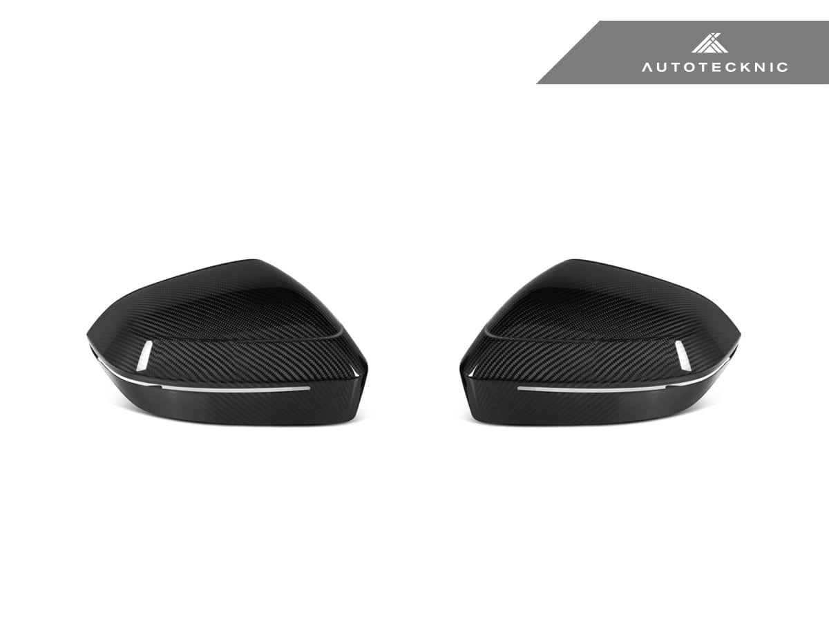 Kies-Motorsports AutoTecknic USA AutoTecknic Dry Carbon Fiber Mirror Cap Set - G60 5-Series | G70 7-Series
