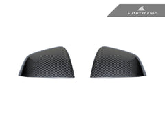Kies-Motorsports AutoTecknic USA AutoTecknic Dry Carbon Fiber Mirror Covers - Tesla Model Y Tesla Model Y