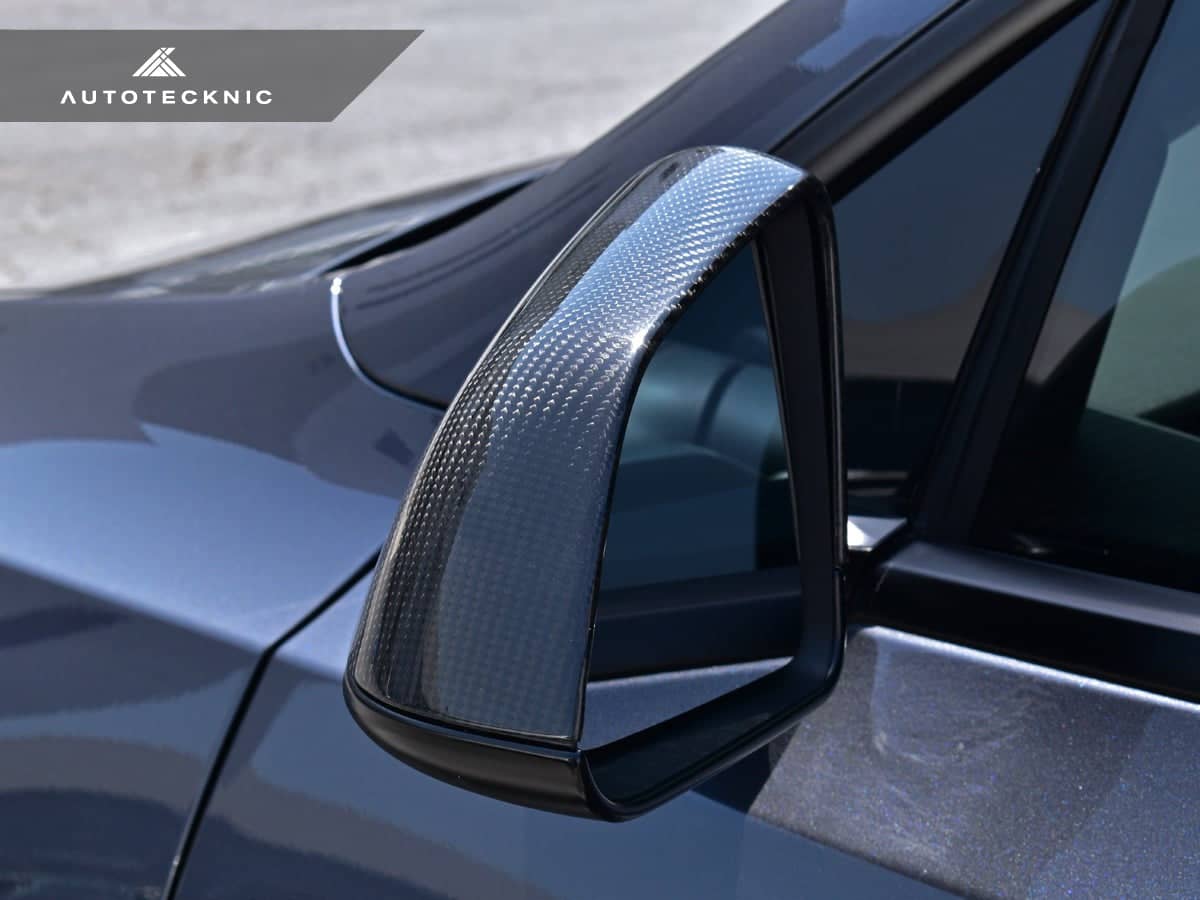 Kies-Motorsports AutoTecknic USA AutoTecknic Dry Carbon Fiber Mirror Covers - Tesla Model Y Tesla Model Y