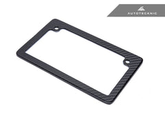 Kies-Motorsports AutoTecknic USA AutoTecknic Dry Carbon Fiber Motorcycle License Plate Frame