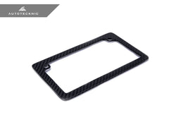 Kies-Motorsports AutoTecknic USA AutoTecknic Dry Carbon Fiber Motorcycle License Plate Frame