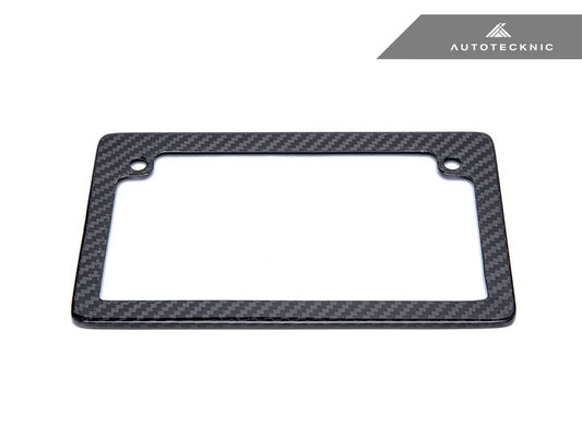 Kies-Motorsports AutoTecknic USA AutoTecknic Dry Carbon Fiber Motorcycle License Plate Frame