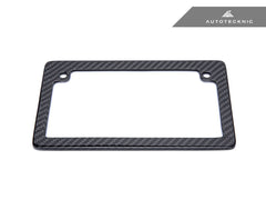 Kies-Motorsports AutoTecknic USA AutoTecknic Dry Carbon Fiber Motorcycle License Plate Frame