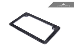 Kies-Motorsports AutoTecknic USA AutoTecknic Dry Carbon Fiber Motorcycle License Plate Frame