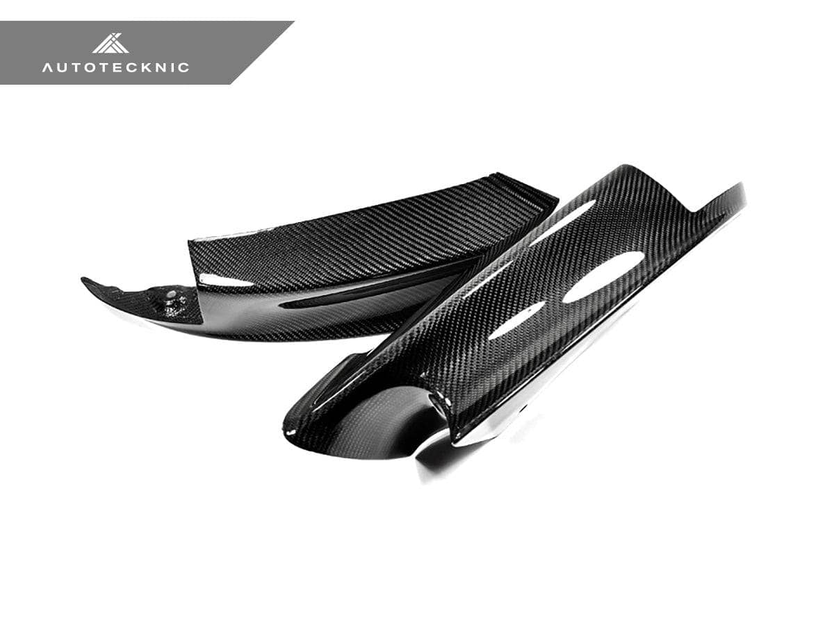 Kies-Motorsports AutoTecknic USA AutoTecknic Dry Carbon Fiber Performante Aero Splitters - BMW E90/ E92/ E93 M3