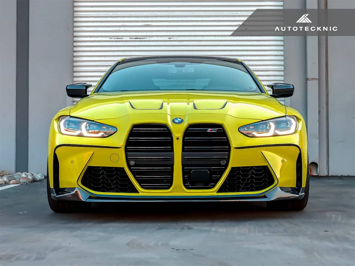 Kies-Motorsports AutoTecknic USA AutoTecknic Dry Carbon Fiber Performante Front Aero Lip - G80 M3 | G82/ G83 M4