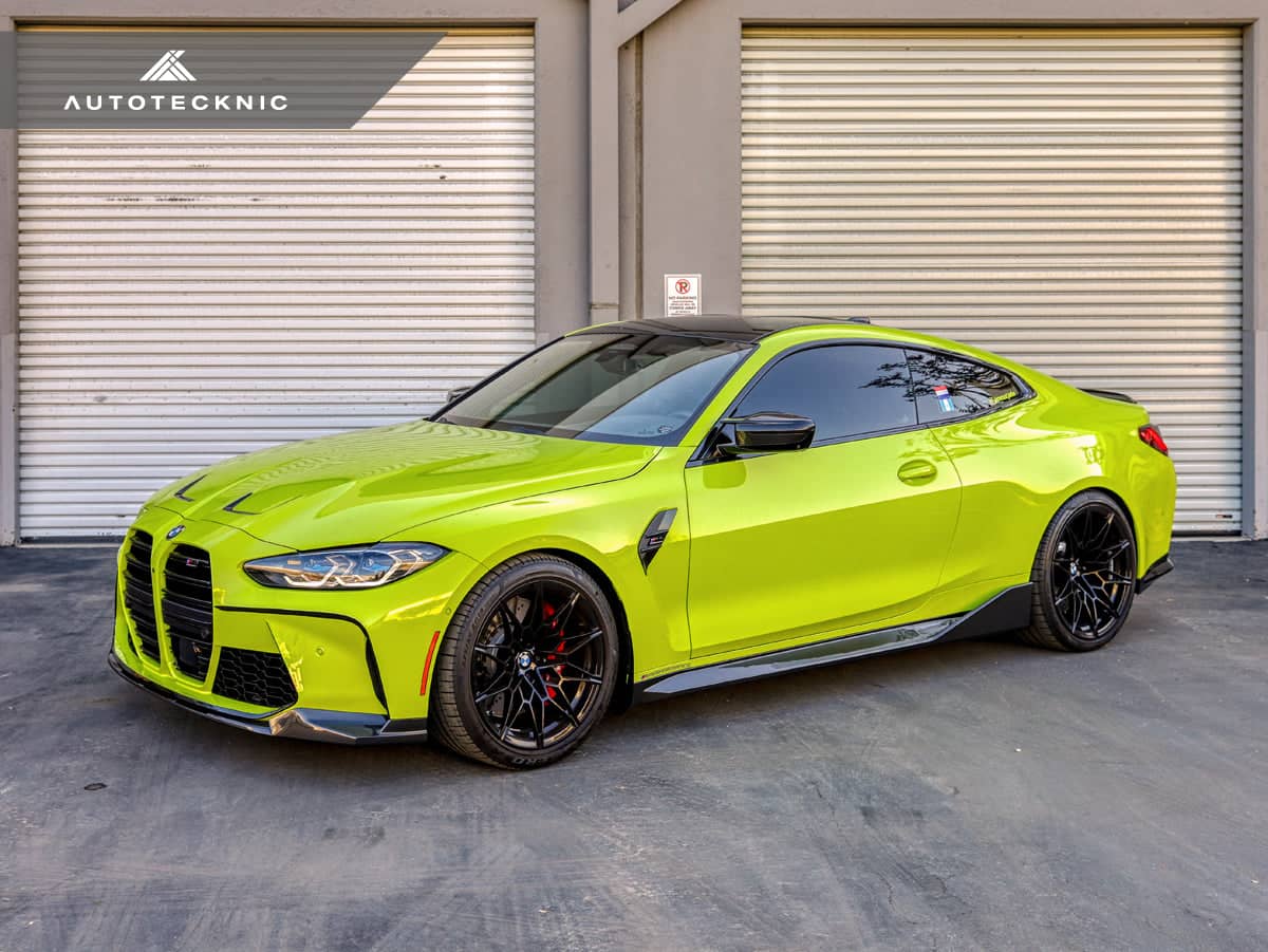 Kies-Motorsports AutoTecknic USA AutoTecknic Dry Carbon Fiber Performante Front Aero Lip - G80 M3 | G82/ G83 M4
