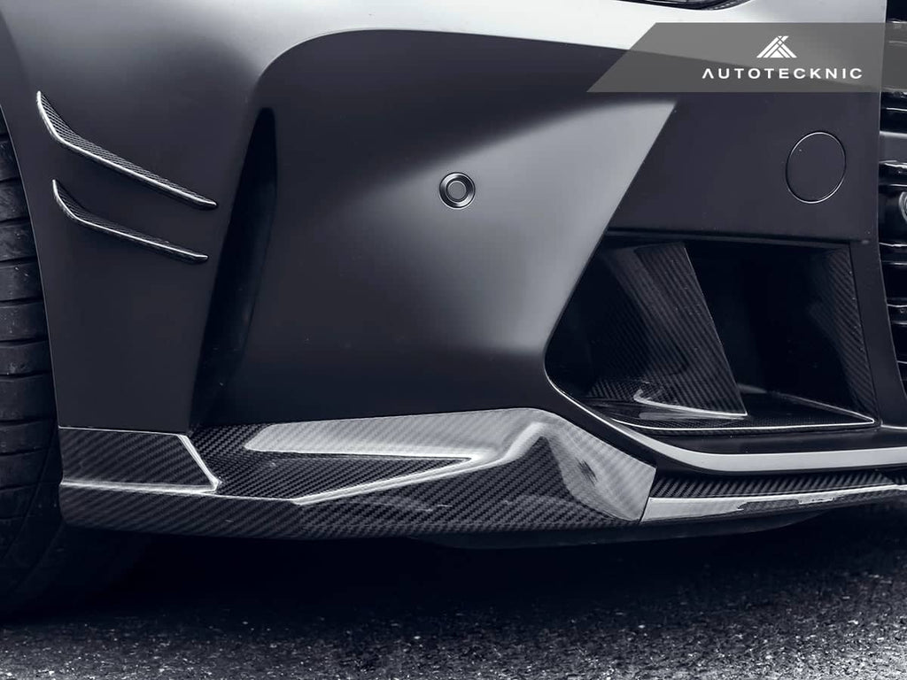 Kies-Motorsports AutoTecknic USA AutoTecknic Dry Carbon Fiber Performante Front Aero Lip - G80 M3 | G82/ G83 M4