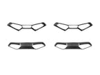 Kies-Motorsports AutoTecknic USA AutoTecknic Dry Carbon Fiber Seat Belt Outlet 4-Piece Front + Rear Cover Set - BMW G8X M2 / M3 / M4