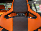 Kies-Motorsports AutoTecknic USA AutoTecknic Dry Carbon Fiber Seat Belt Outlet Cover Set - BMW G80 M3 | G82 M4 | G87 M2 | M Carbon Bucket Seats