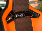 Kies-Motorsports AutoTecknic USA AutoTecknic Dry Carbon Fiber Seat Belt Outlet Cover Set - BMW G80 M3 | G82 M4 | G87 M2 | M Carbon Bucket Seats
