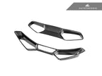 Kies-Motorsports AutoTecknic USA AutoTecknic Dry Carbon Fiber Seat Belt Outlet Cover Set - BMW G80 M3 | G82 M4 | G87 M2 | M Carbon Bucket Seats