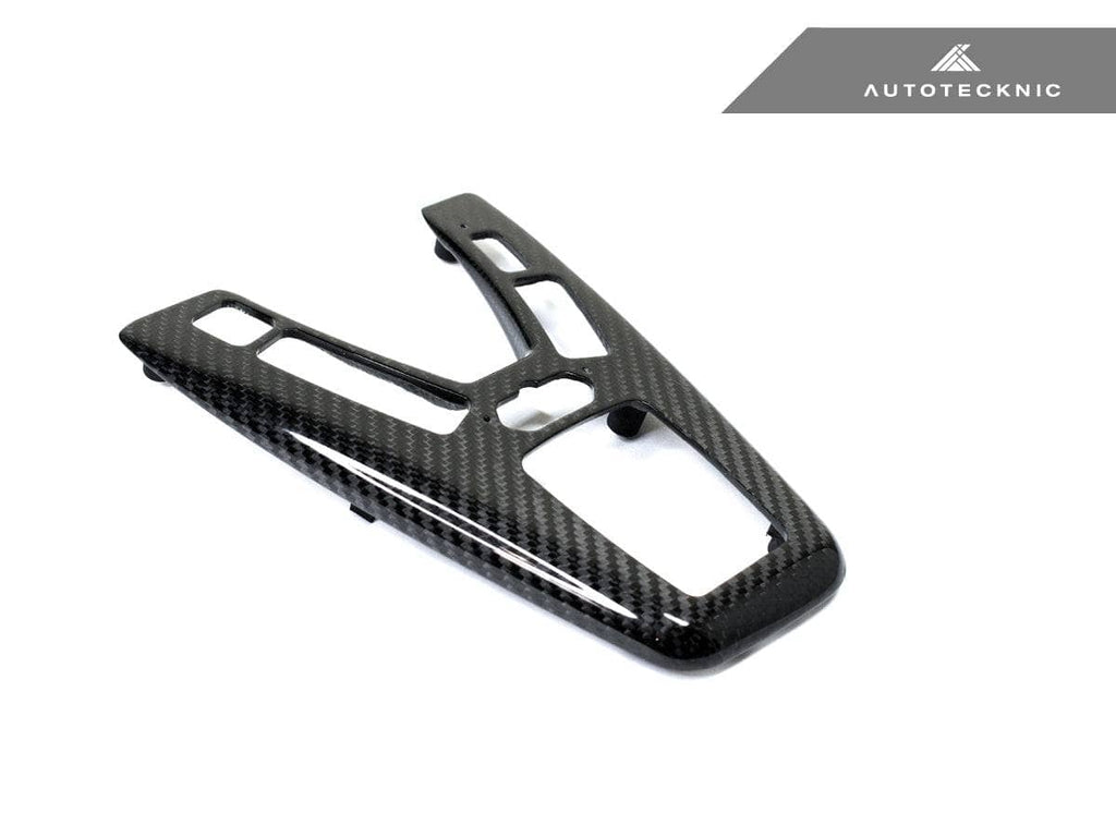 Kies-Motorsports AutoTecknic USA AutoTecknic Dry Carbon Fiber Shift Console Trim - F10 M5 M-DCT Left Hand Drive