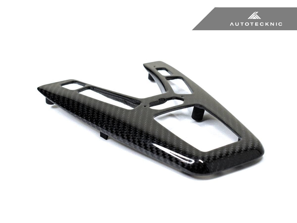 Kies-Motorsports AutoTecknic USA AutoTecknic Dry Carbon Fiber Shift Console Trim - F10 M5 M-DCT Left Hand Drive