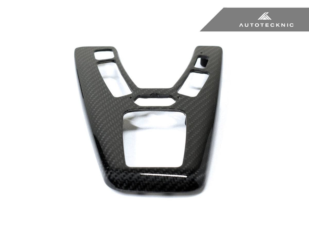 Kies-Motorsports AutoTecknic USA AutoTecknic Dry Carbon Fiber Shift Console Trim - F10 M5 M-DCT Left Hand Drive
