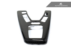 Kies-Motorsports AutoTecknic USA AutoTecknic Dry Carbon Fiber Shift Console Trim - F10 M5 M-DCT Left Hand Drive
