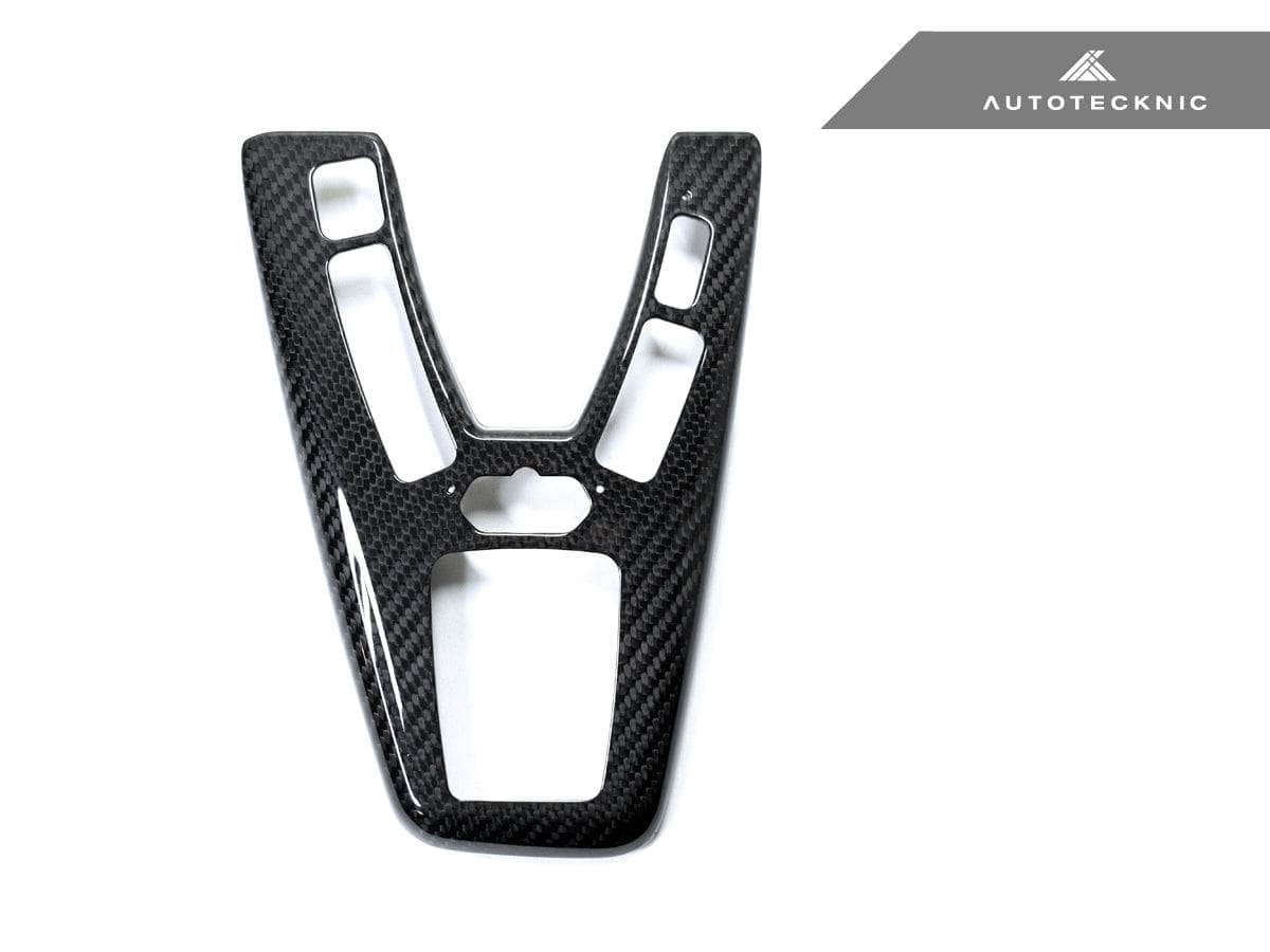 Kies-Motorsports AutoTecknic USA AutoTecknic Dry Carbon Fiber Shift Console Trim - F10 M5 M-DCT Left Hand Drive