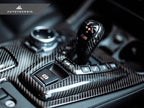 Kies-Motorsports AutoTecknic USA AutoTecknic Dry Carbon Fiber Shift Console Trim - F10 M5 M-DCT Left Hand Drive