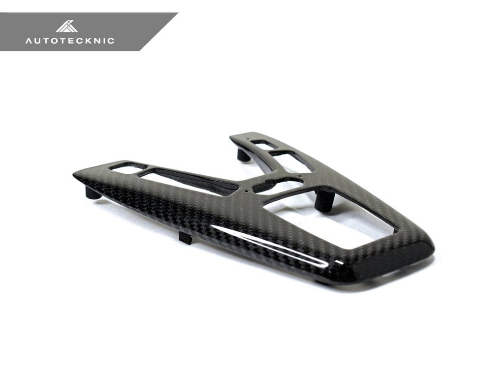 Kies-Motorsports AutoTecknic USA AutoTecknic Dry Carbon Fiber Shift Console Trim - F10 M5 M-DCT Left Hand Drive