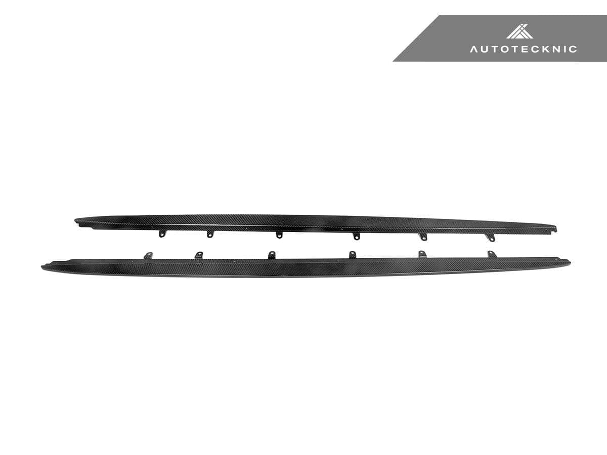 Kies-Motorsports AutoTecknic USA AutoTecknic Dry Carbon Fiber Side Skirt Extension Set - F90 M5 | G30 5-Series