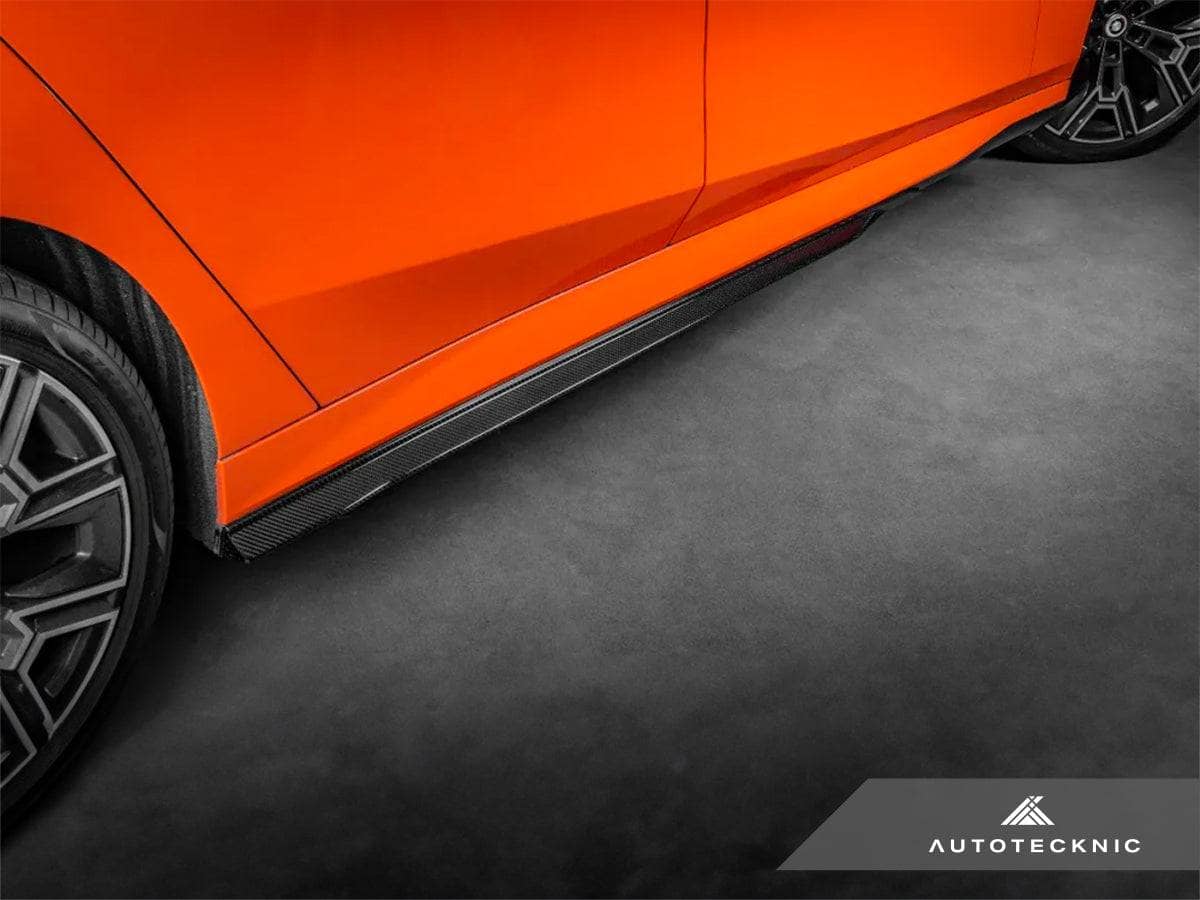 AutoTecknic Dry Carbon Fiber Side Skirt Extension Set - BMW G60 5-Series Secondary image