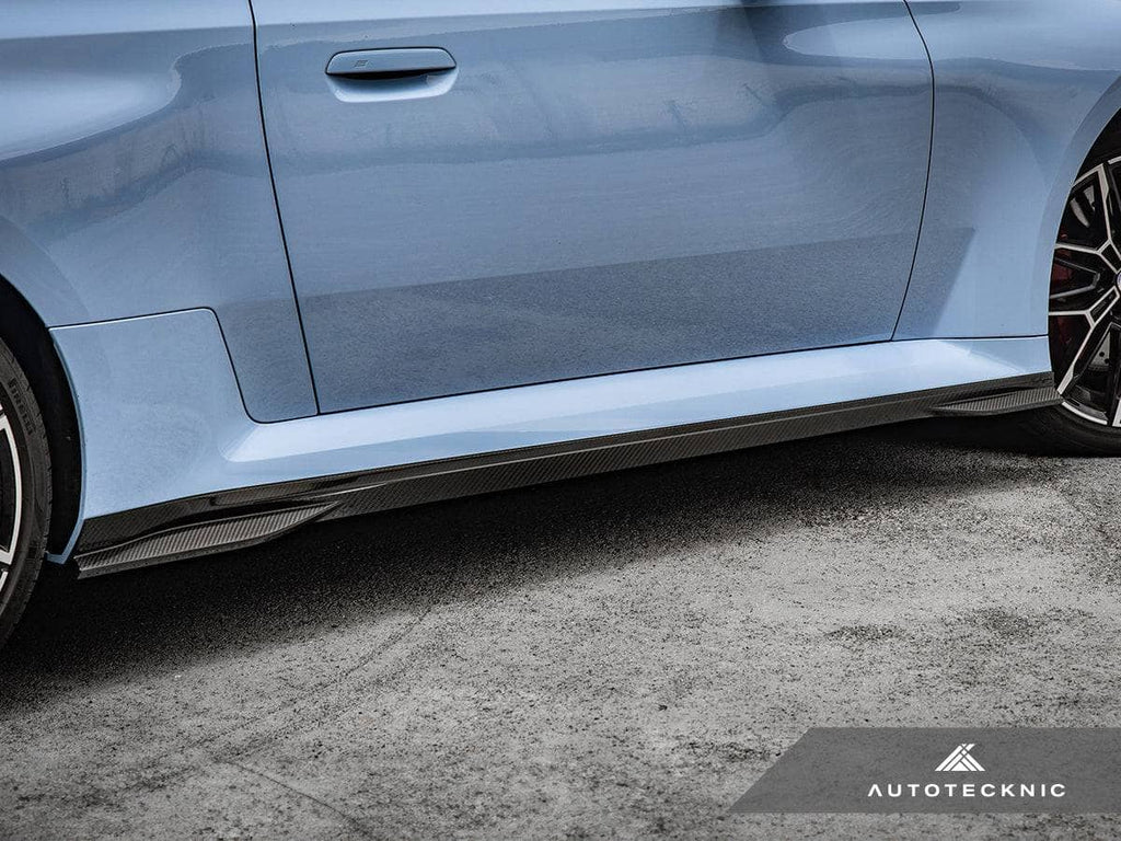 Kies-Motorsports AutoTecknic USA AutoTecknic Dry Carbon Fiber Side Skirt Extension Set - G87 M2