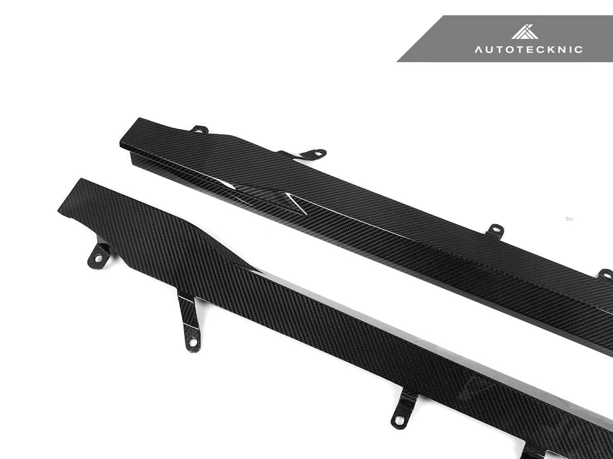 Kies-Motorsports AutoTecknic USA AutoTecknic Dry Carbon Fiber Side Skirt Extension Set - G87 M2