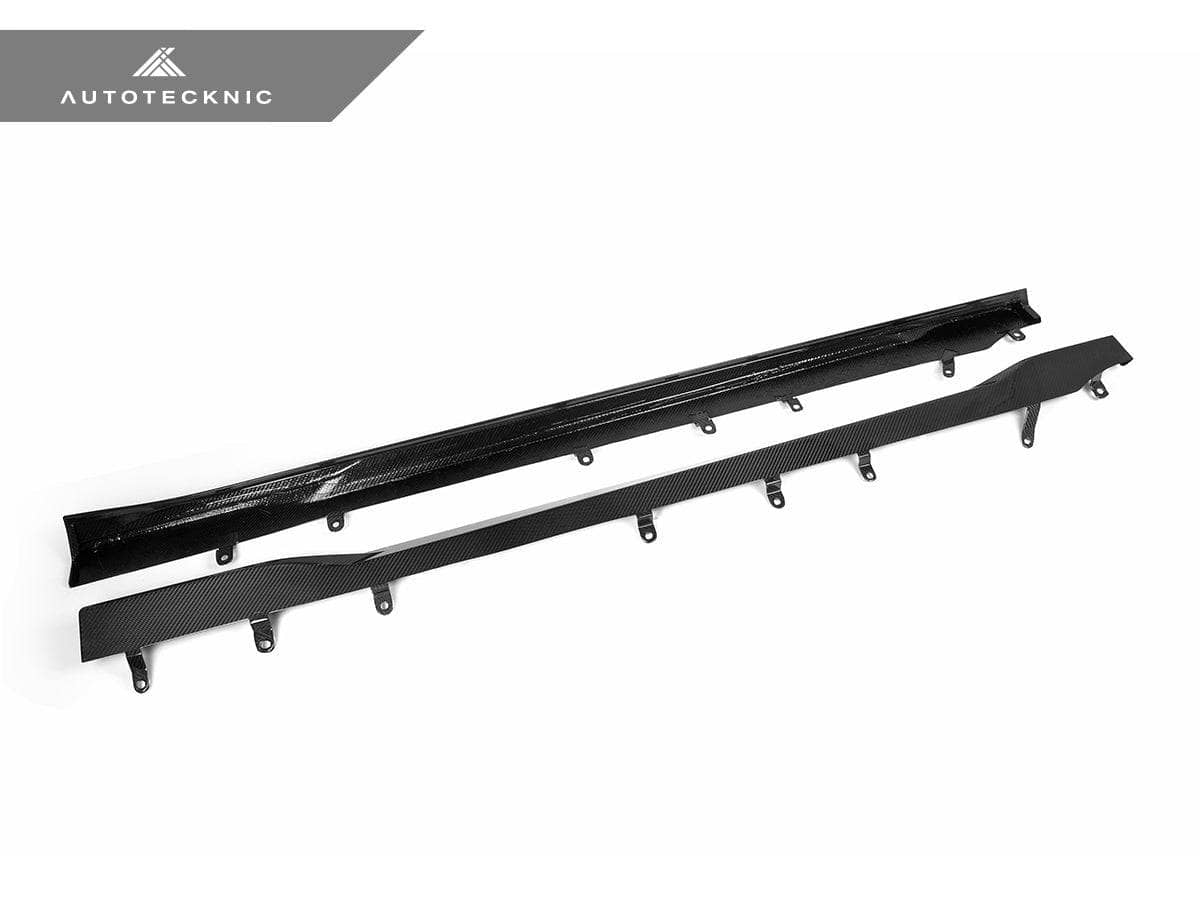 Kies-Motorsports AutoTecknic USA AutoTecknic Dry Carbon Fiber Side Skirt Extension Set - G87 M2